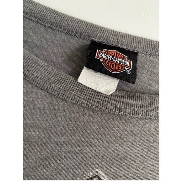 HARLEY DAVIDSON Grey Graphic T Shirt - Picture 3 of 6